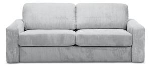 Svijetlo siva sklopiva sofa od samta 195 cm Nona – Makamii