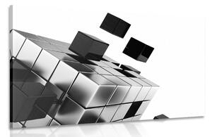 Slika strateška kocka u crno-bijelom dizajnu