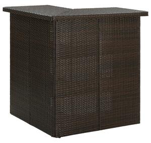 VidaXL Kutni barski stol smeđi 100 x 50 x 105 cm od poliratana