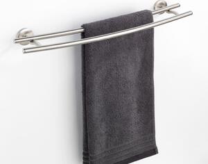 Dvostruki zidni držač za ručnike od mat nehrđajućeg čelika Wenko Cuba Rail