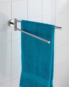 Zidni držač za ručnike od nehrđajućeg čelika u sjajno srebrnoj boji Bosio – Wenko