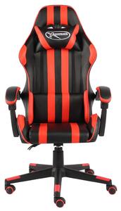 VidaXL Igraća stolica od umjetne kože crno-crvena