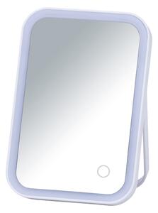 Bijelo kozmetičko ogledalo s LED pozadinskim osvjetljenjem Wenko Arizona