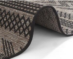 Black Friday - Crno-bež vanjski tepih NORTHRUGS Sidon, 70 x 140 cm