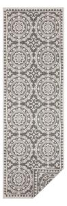 Sivo-krem vanjski tepih NORTHRUGS Jardin, 80 x 350 cm