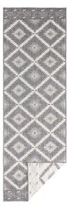 Sivo-krem vanjski tepih NORTHRUGS Malibu, 80 x 350 cm