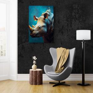 Slika plavo-zlatni nosorog