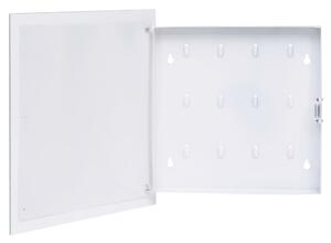 VidaXL Kutija za ključeve s magnetnom pločom bijela 35 x 35 x 5,5 cm