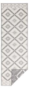 Sivo-krem vanjski tepih NORTHRUGS Malibu, 80 x 250 cm