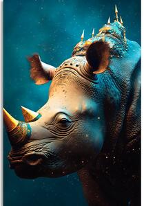 Slika plavo-zlatni nosorog