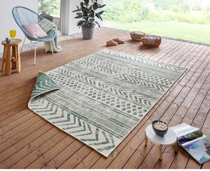 Zeleno-krem vanjski tepih NORTHRUGS Biri, 160 x 230 cm
