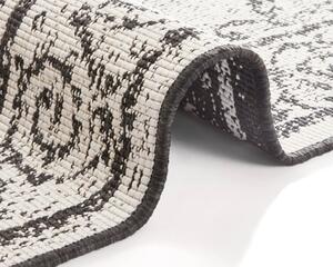 Crno-krem vanjski tepih NORTHRUGS Cebu, 160 x 230 cm