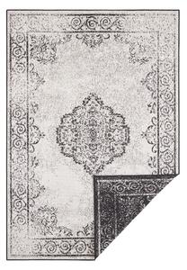 Crno-krem vanjski tepih NORTHRUGS Cebu, 120 x 170 cm