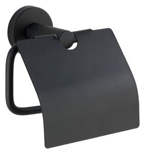 Mat crni zidni držač toaletnog papira od nehrđajućeg čelika Bosio – Wenko