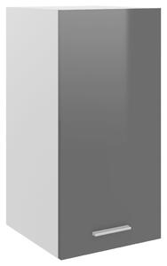 VidaXL Viseći ormarić visoki sjaj sivi 29,5 x 31 x 60 cm od iverice
