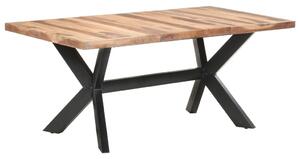 VidaXL Blagovaonski stol 180 x 90 x 75 cm od masivnog drva i šišama