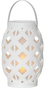 Bijela lampa Star Trading Flame Lantern, visina 23 cm