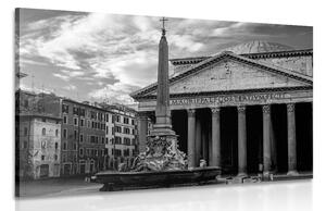 Slika rimska bazilika u crno-bijelom dizajnu