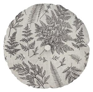Sivi jastuk Really Nice Things Cojin Redondo Grey Leaf, ⌀ 45 cm