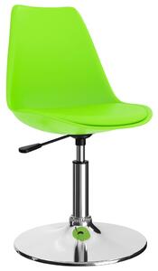 VidaXL Okretne blagovaonske stolice od umjetne kože 4 kom zelene