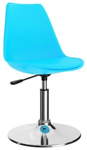 VidaXL Okretne blagovaonske stolice od umjetne kože 6 kom plave