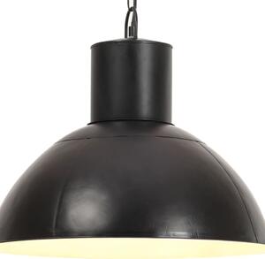 VidaXL Viseća svjetiljka 25 W crna okrugla 48 cm E27