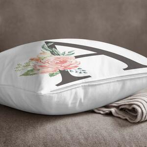 Jastučnica Minimalist Cushion Covers Floral Alphabet A, 45 x 45 cm