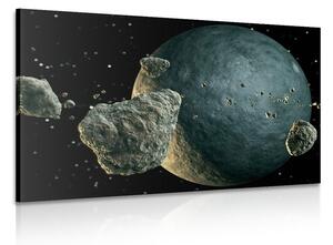 Slika meteoriti oko planeta