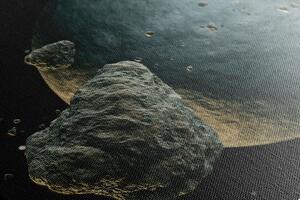 Slika meteoriti oko planeta