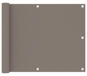 VidaXL Balkonski zastor smeđe-sivi 75 x 400 cm od tkanine Oxford
