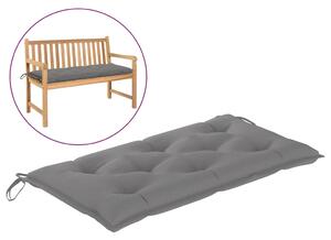 VidaXL Jastuk za vrtnu klupu sivi 100 x 50 x 7 cm od tkanine
