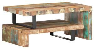 VidaXL 2-dijelni set stolića za kavu od masivnog obnovljenog drva