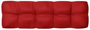 VidaXL Jastuk za sofu od paleta crveni 120 x 40 x 10 cm