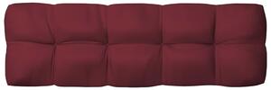 VidaXL Jastuk za sofu od paleta crvena boja vina 120 x 40 x 10 cm