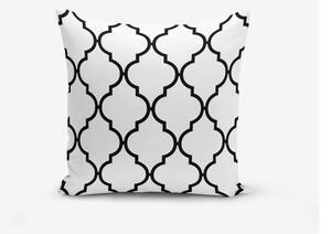 Set s 4 jastučnice Minimalist Cushion Covers BW Graphic Patterns, 45 x 45 cm