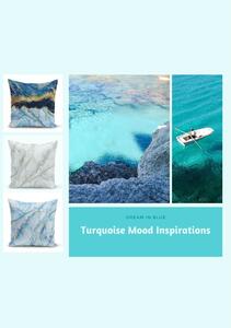 Set s 3 jastučnice Minimalist Cushion Covers Azuro Cassie, 45 x 45 cm