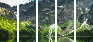 5-dijelna slika jezero Morské oko u Tatrama