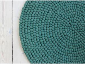 Zeleni vuneni tepih Wooldot Ball Rugs, ⌀ 120 cm