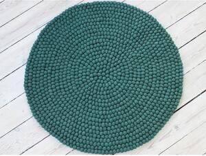 Zeleni vuneni tepih Wooldot Ball Rugs, ⌀ 120 cm