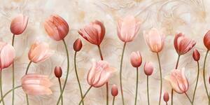 Slika staroružičasti tulipani
