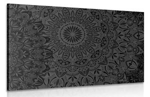 Slika stilska Mandala u crno-bijelom dizajnu