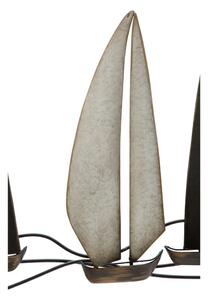 Metalna viseća dekoracija s uzorkom jedrilice Mauro Ferretti Regata, 119 x 51 cm