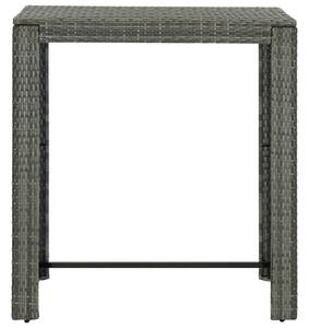 VidaXL Vrtni barski stol sivi 100 x 60,5 x 110,5 cm od poliratana