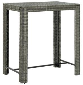 VidaXL Vrtni barski stol sivi 100 x 60,5 x 110,5 cm od poliratana