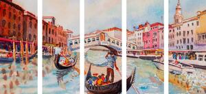 5-dijelna slika venecijanska gondola