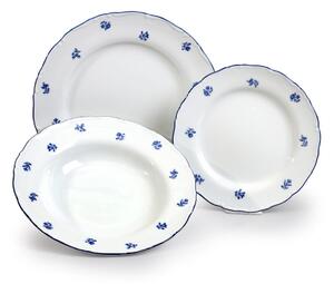18-dijelni set porculanskih tanjura s plavim cvjetovima Thun Ophelia