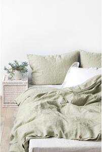 Svjetlozelena lanena jastučnica Linen Tales, 70 x 90 cm