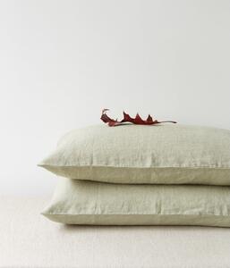 Svjetlozelena lanena jastučnica Linen Tales, 70 x 90 cm