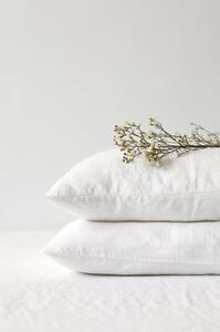 Bijela lanena jastučnica Linen Tales, 70 x 90 cm
