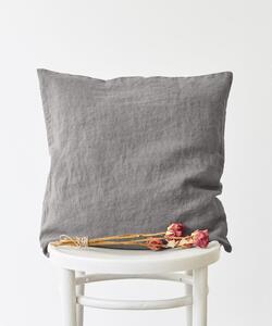 Lanena jastučnica boje pepela Linen Tales, 45 x 45 cm